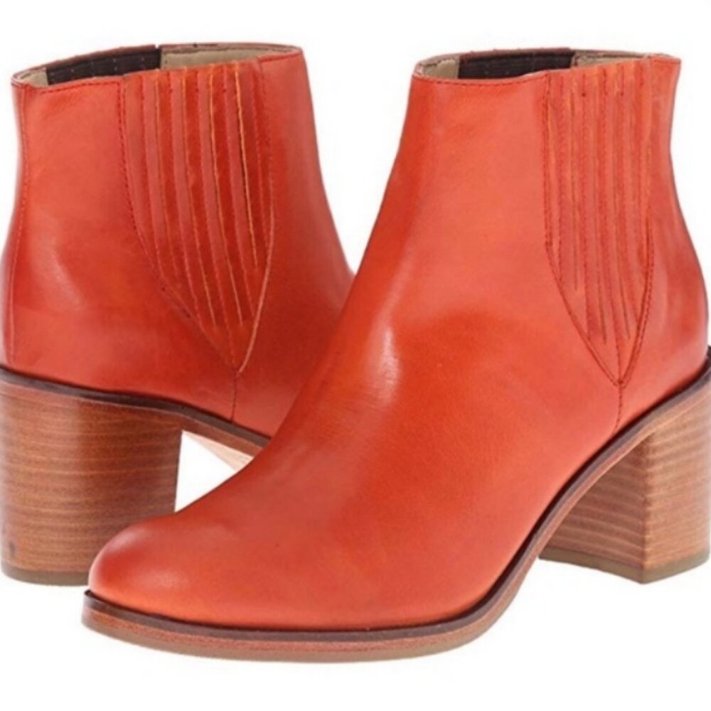 Wolverine Samantha Pleet 1000 mile Arc ankle boot 35 5 Marmalade leather
